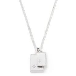 Gudo Rectangle Necklace | Sterling Silver