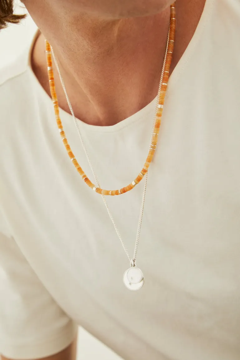 Gudo Round Necklace | Sterling Silver