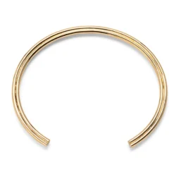 Heart Bangle | Diamond Detail | Yellow Gold