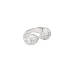 Heart Ring | Full Pave I White Gold