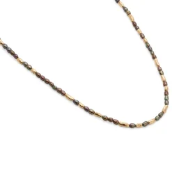 Hokkaido Necklace | Black Pearl | Yellow Gold