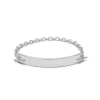 ID Bar Bracelet | 70mm Wide - 9mm Height | Sterling Silver