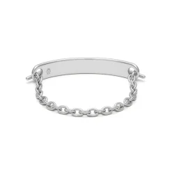ID Bar Bracelet | 70mm Wide - 11mm Height | Sterling Silver