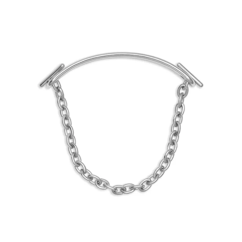 ID Bar Bracelet | 70mm Wide - 11mm Height | Sterling Silver