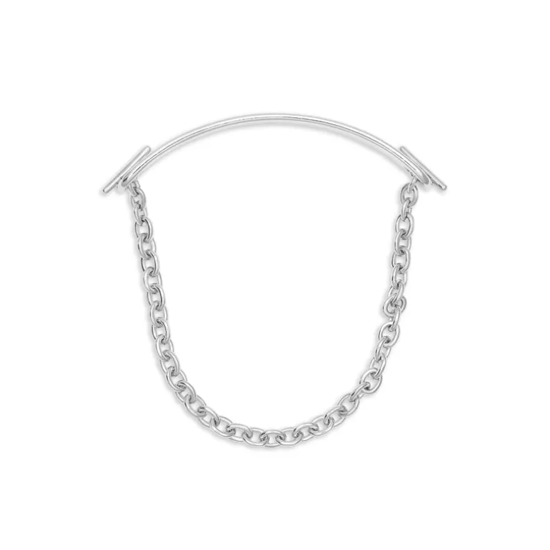 ID Bar Bracelet | 70mm Wide - 9mm Height | Sterling Silver