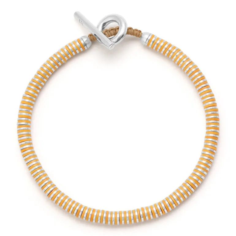 Katta Bracelet | Light Orange | Sterling Silver