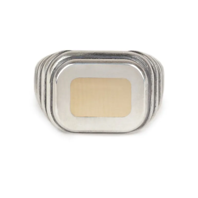 Lira Ring | Rectangle | Mixed Metal