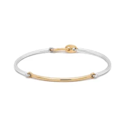 Lyra Bracelet | Two Tone Yellow & White Gold