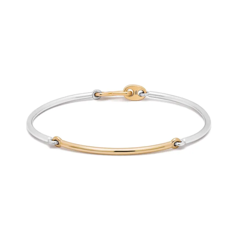 Lyra Bracelet | Two Tone Yellow & White Gold