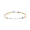 Lyra Bracelet | Two Tone White & Yellow Gold