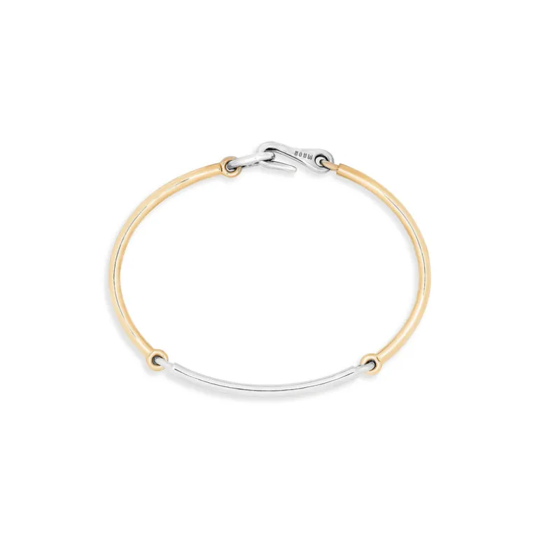Lyra Bracelet | Two Tone White & Yellow Gold