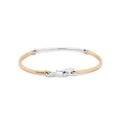 Lyra Bracelet | Two Tone White & Yellow Gold