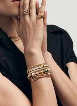 Lyra Ring | 2.5mm | 1/3 Pave | Yellow Gold