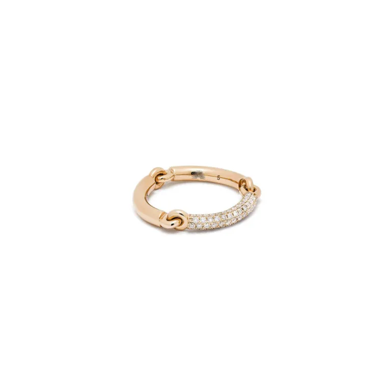 Lyra Ring | 2.5mm | 1/3 Pave | Yellow Gold