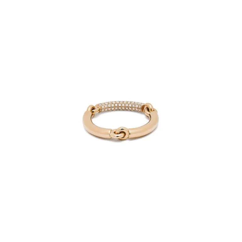 Lyra Ring | 2.5mm | 1/3 Pave | Yellow Gold
