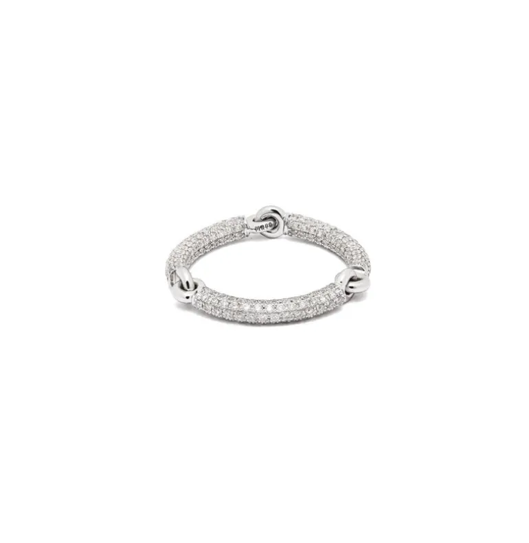 Lyra Ring | 2.5mm | Full Pave | White Gold