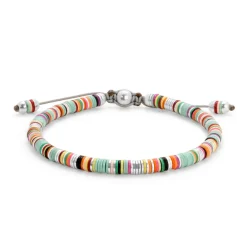 Malli Bracelet | Light blue Pattern | Sterling Silver