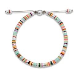 Malli Bracelet | Light blue Pattern | Sterling Silver