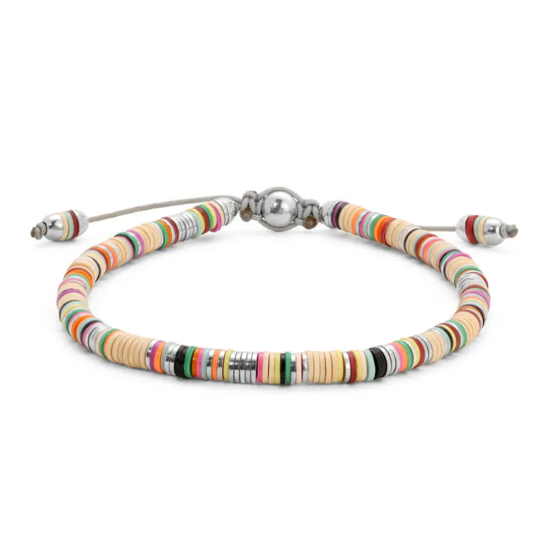 Malli Bracelet | Off White Pattern | Sterling Silver