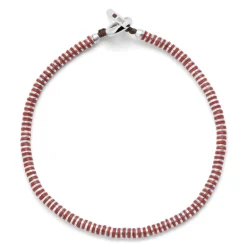Mini Katta Bracelet | Red | Sterling Silver