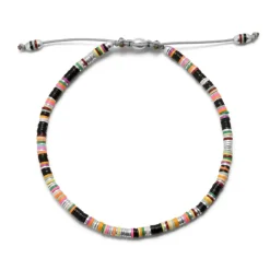 Mini Malli | Black Pattern | Sterling Silver