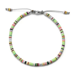 Mini Malli | Green Pattern | Sterling Silver