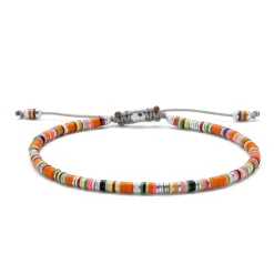 Mini Malli | Red Pattern | Sterling Silver