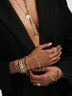 Mini Rize Bracelet | Rainbow Pattern | Yellow Gold