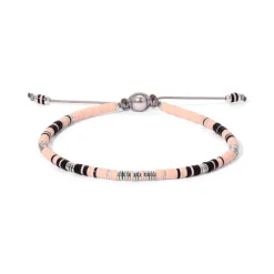 Mini Rizon Bracelet | Light Pink Pattern | Sterling Silver