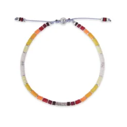 Mini Rizon Bracelet | Yellow Pattern | Sterling Silver