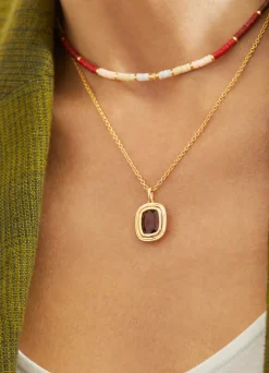 Mini Rizon Necklace/Bracelet | Wine Pattern | Yellow Gold