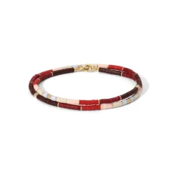 Mini Rizon Necklace/Bracelet | Wine Pattern | Yellow Gold