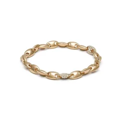 Neo Bracelet | 7mm | Edge Pave | Yellow Gold