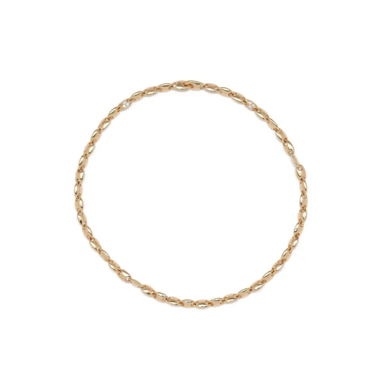 Neo Bracelet | 3mm | Edge Pave | Yellow Gold