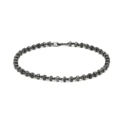 Omni Bracelet | 4mm | Pave | Black Gold