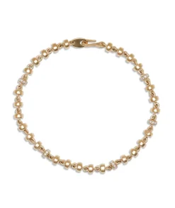 Omni Bracelet | 4mm | Pave | Yellow Gold