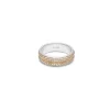 Orb 5.5mm Ring | Pave Detail Mixed Metal
