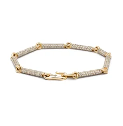 Orion Bracelet | Full Pave | Yellow Gold