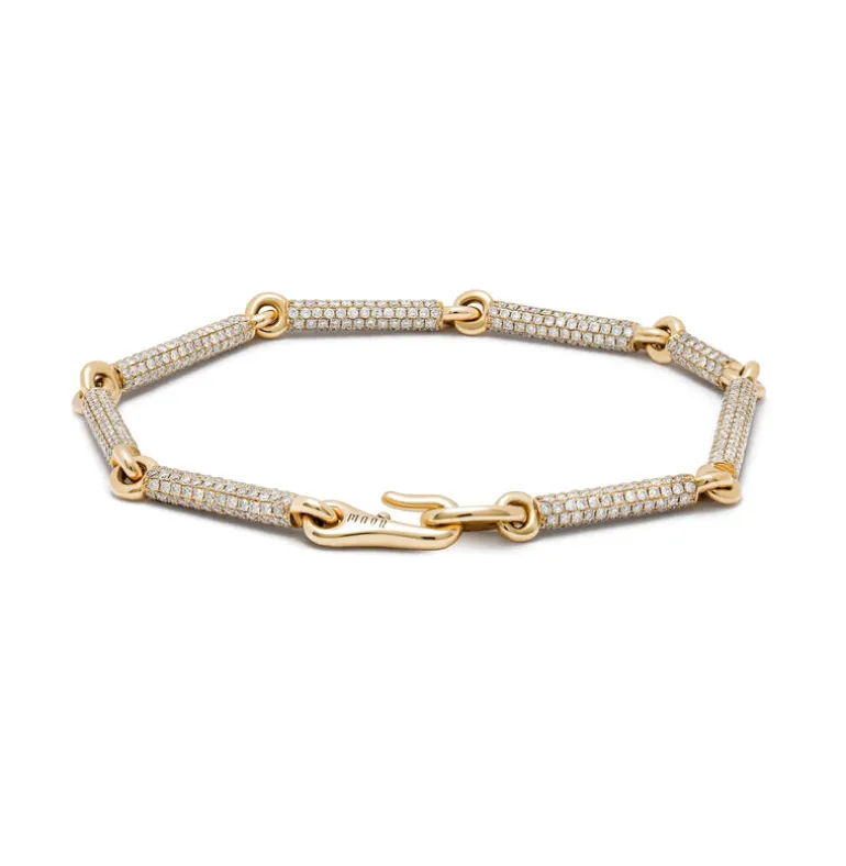 Orion Bracelet | Full Pave | Yellow Gold