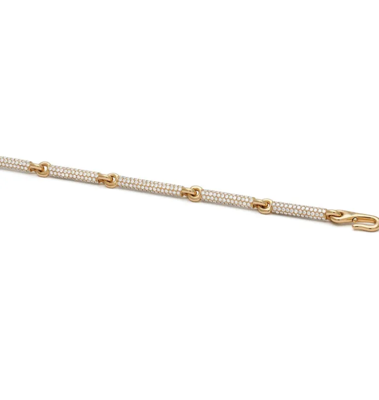 Orion Bracelet | Full Pave | Yellow Gold