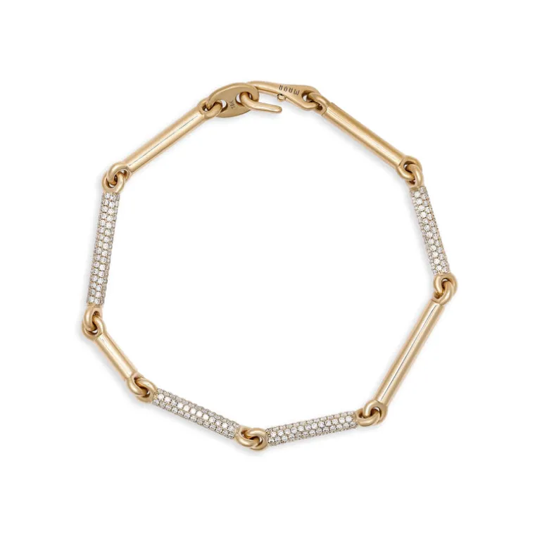 Orion Bracelet | Pave Detail | Yellow Gold