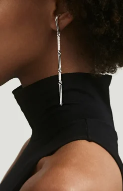 Orion Single Earring | Pave Detail | White Gold