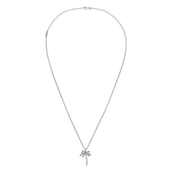 Paradisa Necklace | Pave Detail Tsavorite I White Gold