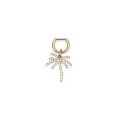 Paradisa Single Earring | Pave | Yellow Gold