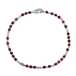 Percep Bracelet | Garnet | Sterling Silver