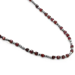 Percep Necklace / Bracelet | Garnet | Sterling Silver