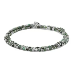 Percep Three Wrap Bracelet | Peridot | Sterling Silver