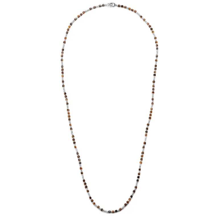 Percep Three Wrap Bracelet | Tiger Eye | Sterling Silver