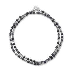 Percep Two Wrap Bracelet | Blue Sapphire | Sterling Silver