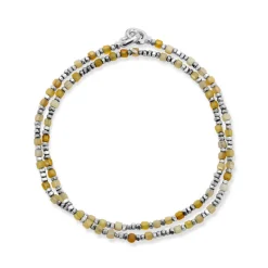 Percep Two Wrap Bracelet | Opal | Sterling Silver